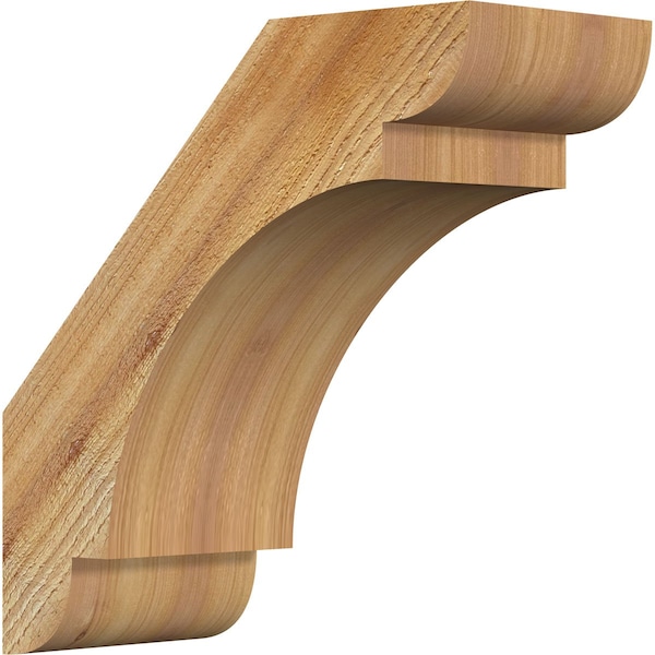 Ekena Millwork 6"W x 14"D x 14"H Olympic Rough Sawn Knee Brace, Western Red Cedar BRC06X14X14OLY00RWR - main